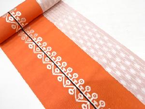 アンティーク　抽象模様織り出し　八寸帯地反物